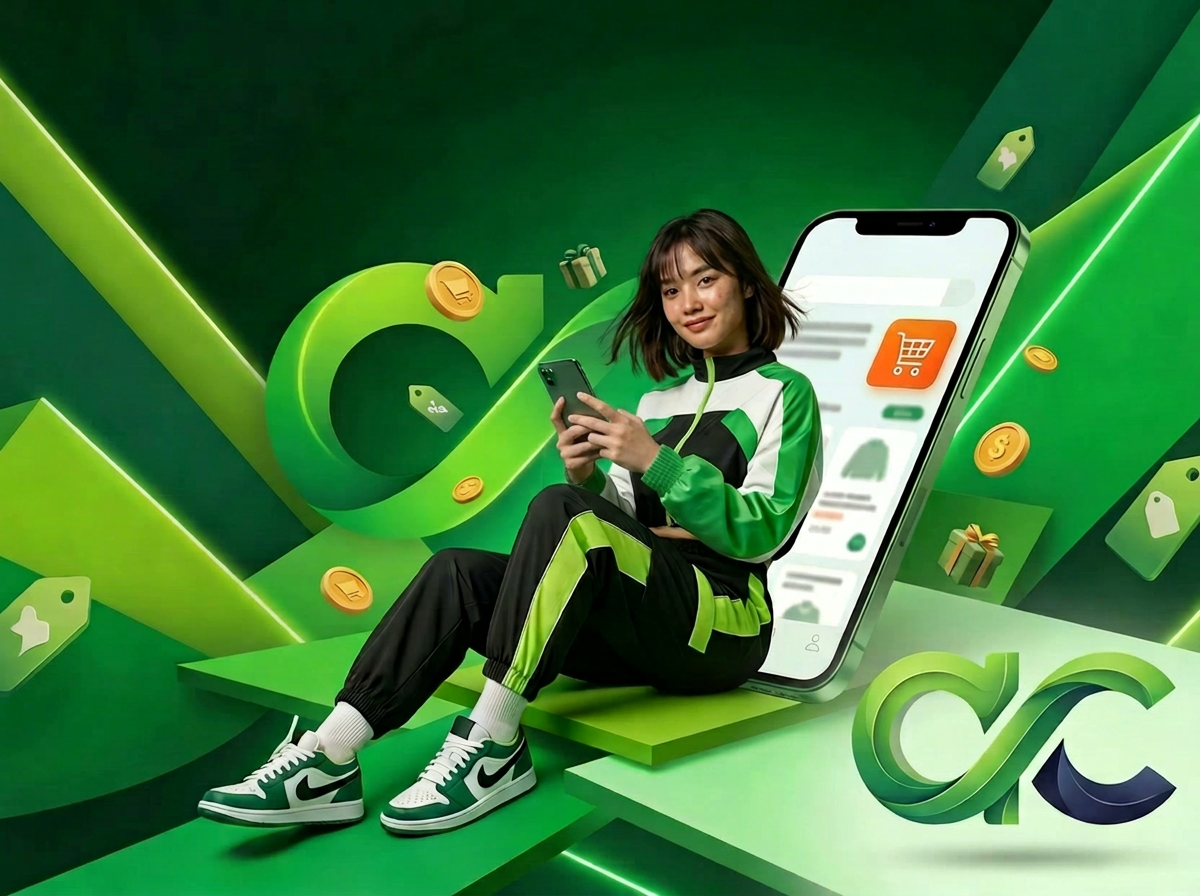 Aconectus technology in use: an entrepreneur selling through the platform
