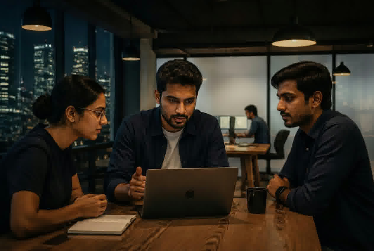 Indian entrepreneurs and operators building a digital-first venture together