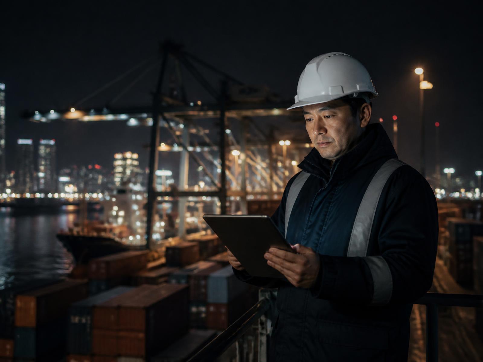Cross-border trade route linking suppliers to global demand
